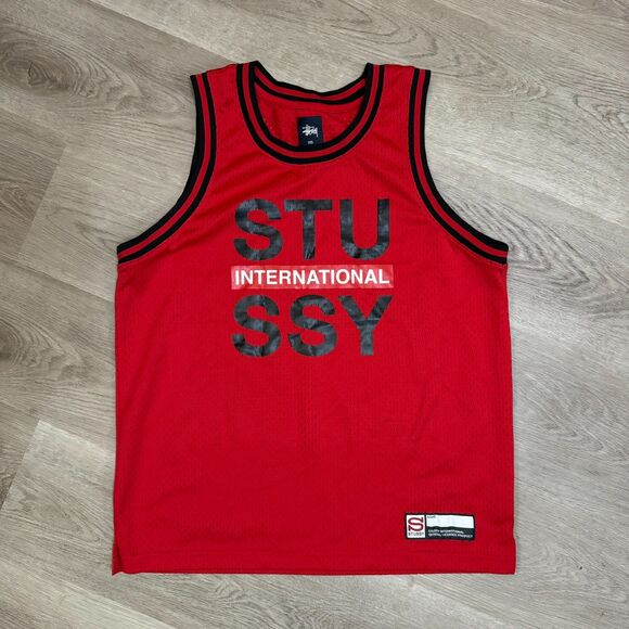 Stussy Varsity Basketball Jersey -‎ Small - Picture 1 of 3